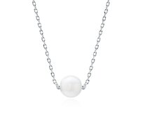 Klenoty Amber Řetízek s perlou bílá, stříbro Ag 925/1000