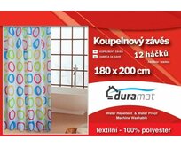 DURAmat Sprchový závěs PES 180 x 200 cm vzorovaný MIX