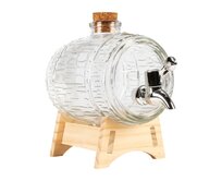 DuraHome Skleněný soudek ŠTĚSTÍ 1000ml