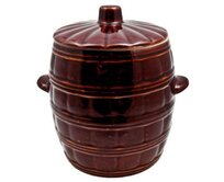 DuraHome Keramický soudek s poklicí, 5l