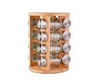 DuraHome Kořenka v dřevěném otočném stojanu, Round, 16 ks, 5752