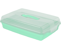 Curver PARTY BOX - mint transparentní / mint (sv. zelená), Plast