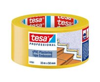 TESA Páska omítací 67001, PVC, žebrovaná, UV 6 týdnů, 33 m x 50 mm, žlutá
