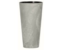Prosperplast Květináč s vkladem TUBUS SLIM BETON EFFECT šedý 30cm Beton, 30, Plast