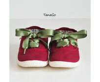 TanaGo Khaki saténové tkaničky no.4 Velikost: 120 cm, Barva: Olivová Olivová, 120 cm