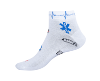 Ponožky - Zdravotnictví nízké Velikost: 35-38, Barva: Bílá Bílá, 35-38