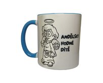 Hrnek - "Andělsky hodné dítě" - VYBARVI MĚ