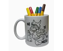 Hrnek čertík k vybarvení + fixy