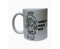 Hrnek anděl k vybarvení