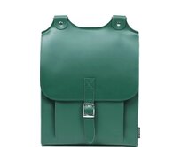 Kožený batoh - zelený zelená, kůže