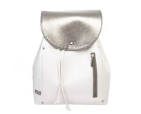 Volnočasový batoh DAG bílý + zlatostříbrná Bílá, Medium