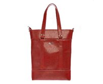 Střední kabelka shopper CELIE lesklá malinová Červená, Medium