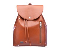 Volnočasový batoh DAG lesklá koňaková Hnědá, Medium