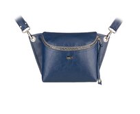Crossbody ledvinka SALOME královská modrá Červená, Medium