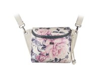 Crossbody ledvinka SALOME růže s krémovou Krémová, Medium