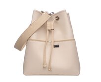 Střední kabelka typu váček FLAVIA krémová Rosegold, Medium