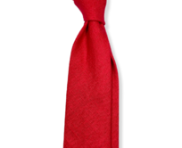 Červená lněná kravata Premium Červená, Len