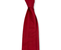Červená bavlněná kravata Premium Červená, Bavlna