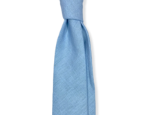 Světle modrá lněná kravata Premium Modrá, Len