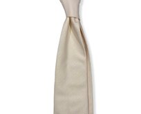 Smetanová bavlněná kravata Premium Růžová, Bavlna