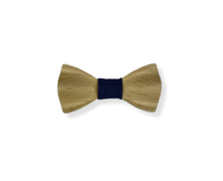 Dětský dřevěný motýlek Butterfly Maple Navy Modrá, Bavlna