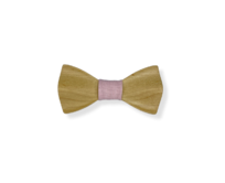 Dětský dřevěný motýlek Butterfly Maple Pink Hnědá, Bavlna