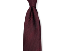 Vínová hedvábná kravata Premium Červená, Hedvábí