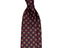Vínová kravata Soft Silk Modrá, Polyester