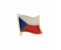 Ozdoba do klopy - vlajka Česká republika Zlatá
