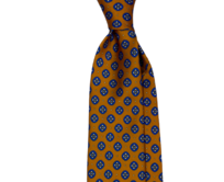 Tmavě oranžová kravata Soft Silk Modrá, Polyester