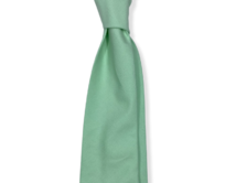Světle zelená Mint bavlněná kravata Premium Zelená, Bavlna