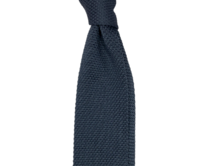 Šedivá pletená kravata Šedivá, Polyester