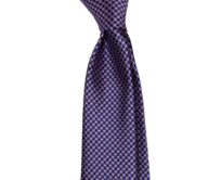 Růžová kravata s pepito vzorem Modrá, Polyester