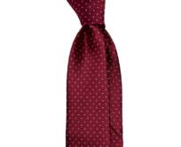 Červená kravata s puntíky Červená, Polyester