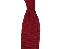 Červená pletená kravata Červená, Polyester