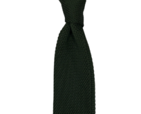 Zelená pletená kravata Zelená, Polyester