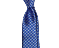 Světle modrá kravata s pepito vzorem Modrá, Polyester