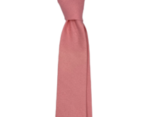 Růžová lněná kravata Růžová, Bavlna