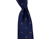 Tmavě modrá kravata s planetami Modrá, Polyester