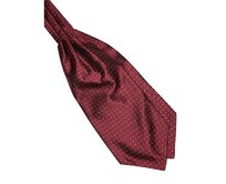 Pánský šátek Askot Jacquard - Red Dot Červená, Polyester