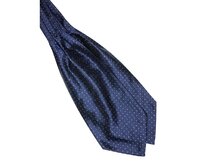 Pánský šátek Askot Jacquard - Blue Dot Modrá, Polyester