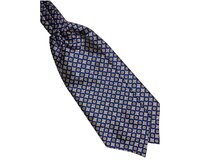 Pánský šátek Askot Jacquard - Blue Modrá, Polyester