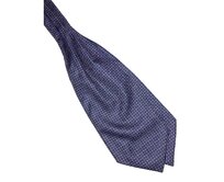 Pánský šátek Askot Soft Silk - Blue Geometric Modrá, Polyester