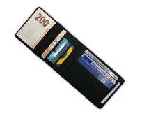 Pánská peněženka Flat II - Black Černá, umělá kůže