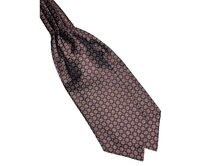 Pánský šátek Askot Jacquard - Red Modrá, Polyester