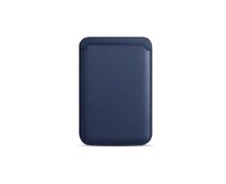Kolem Krku Magnetické pouzdro na karty Dark Blue Modrá, umělá kůže