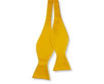 Žlutý okrový vázací motýlek žlutý okrový, 100 % polyester