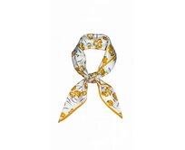 Kolem Krku Šátek žluto-bílý s květy