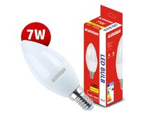 LED žárovka KOMA E14 7W, svíčka, 230V, 560lm, 30000h, 6500K studená bílá