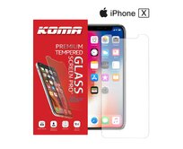 KOMA Ochranné tvrzené sklo pro iPhone 7, zaoblení 2.5 D, tvrdost 9H